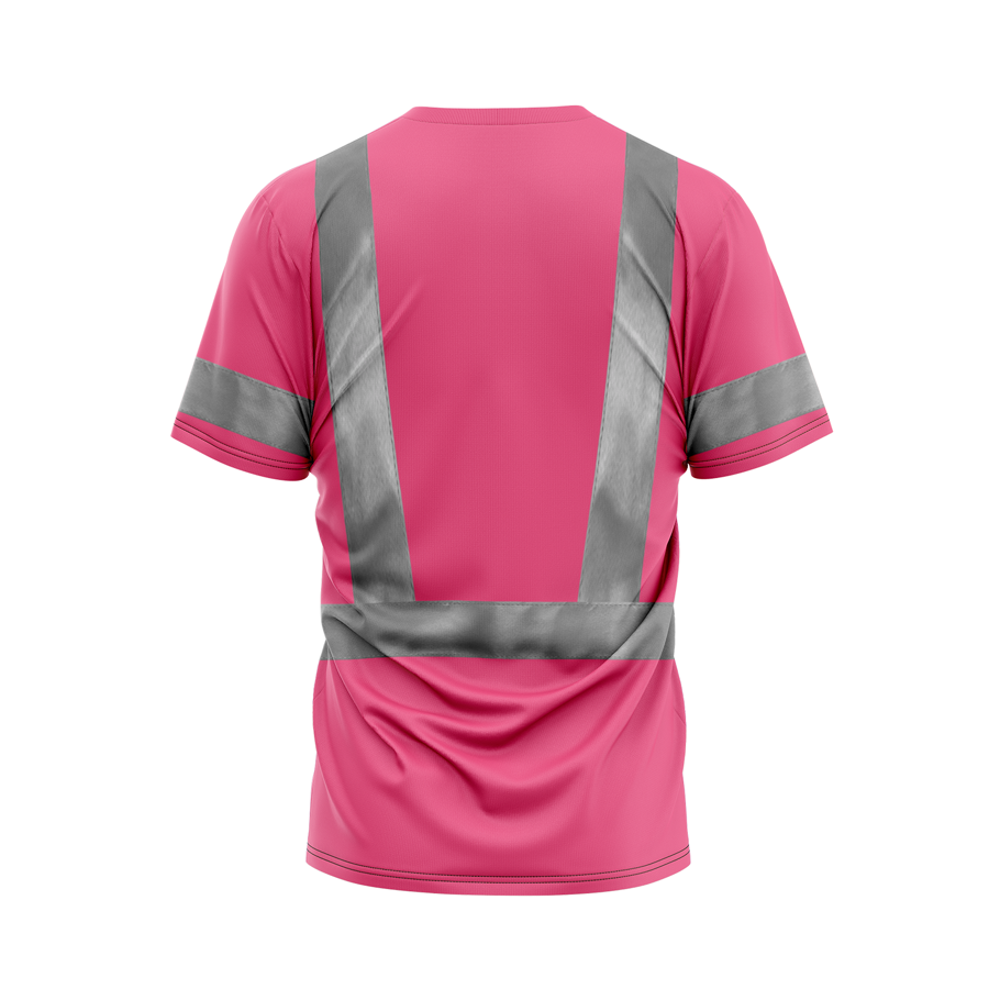 Back View - Safety Pink