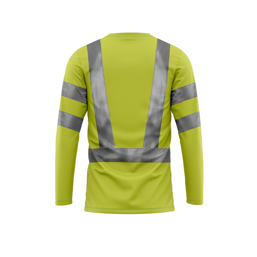 Back View - Safety Yellow