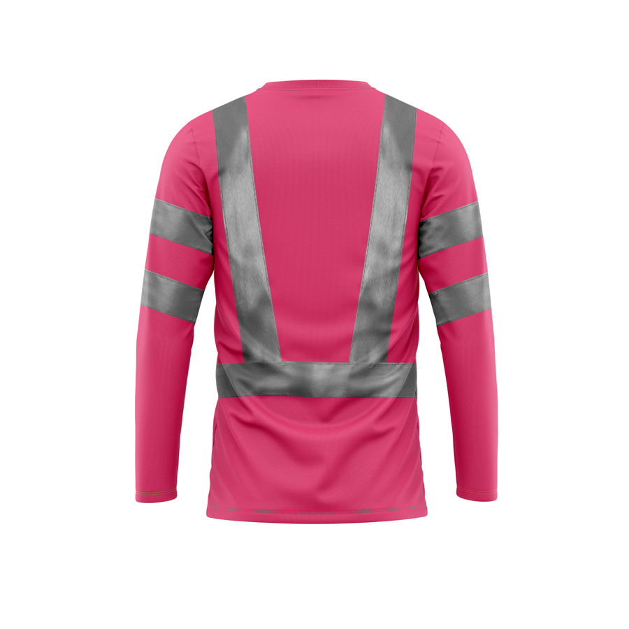 Back View - Safety Pink