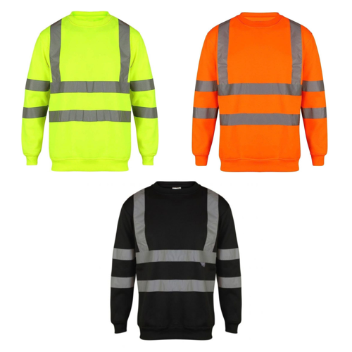 VISIPRO Reflective Safety Sweatshirt with Bands & Brace -