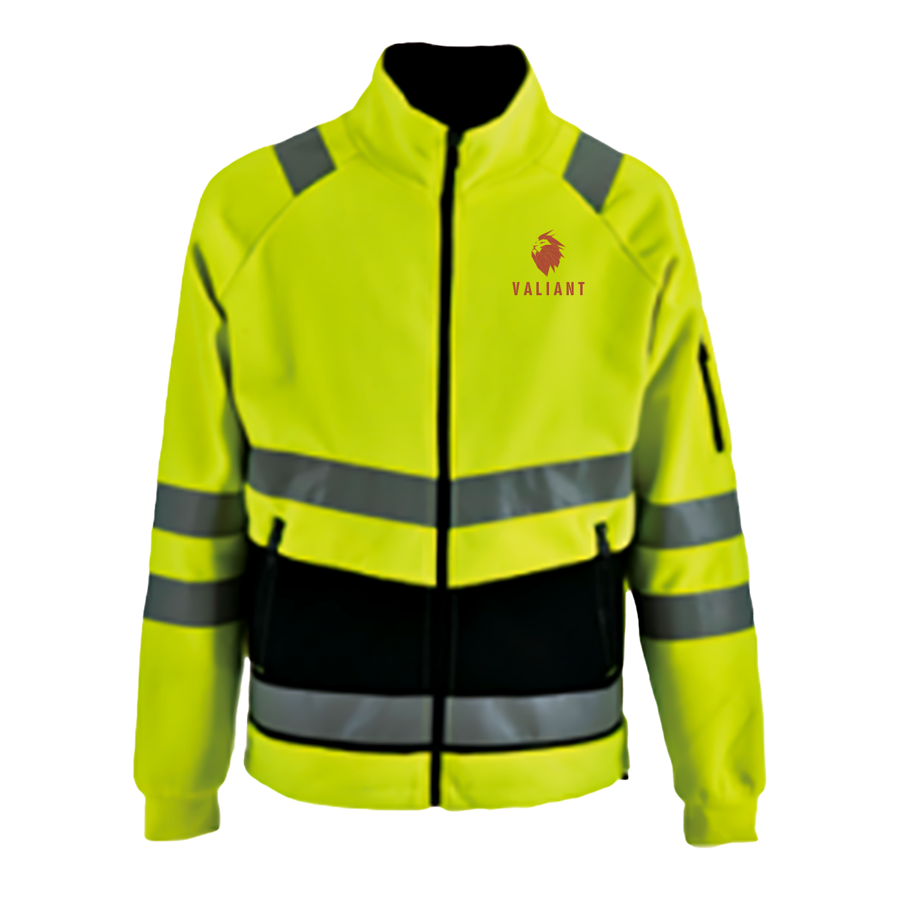 VISIPRO Reflective Colorblock Safety Jacket - 280G PK Fleece - ANSI 107-2015 Class 3