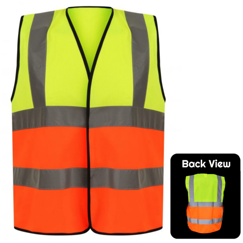 Top Yellow Bottom Orange