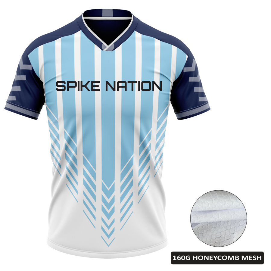 Men's Custom Full Sublimation Volleyball Short Sleeve Jersey
