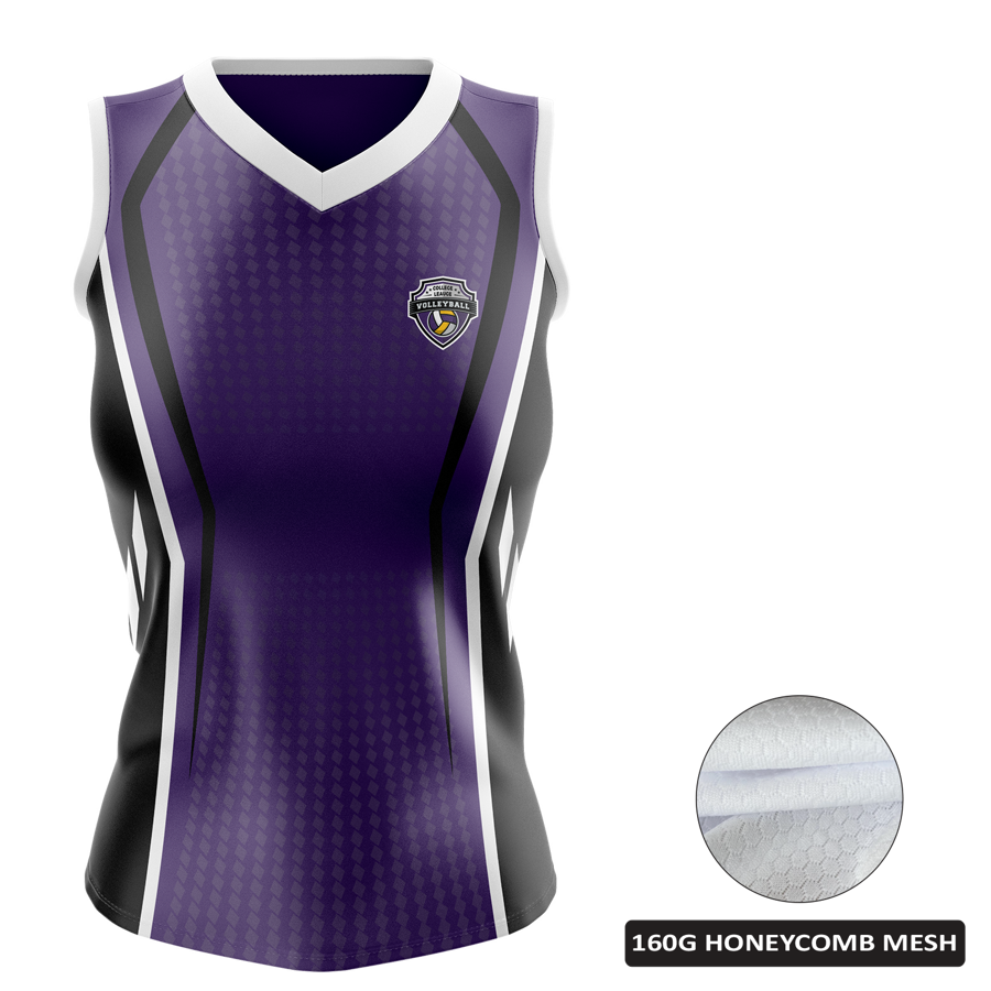 Women's Custom Full Sublimation Volleyball Sleeveless Jersey