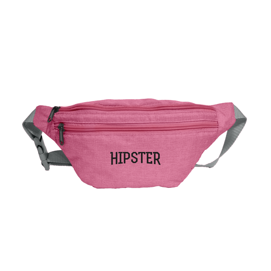 RPET Sublimation Waist Bag - Style 4 w/ 3 Zippers - 600D