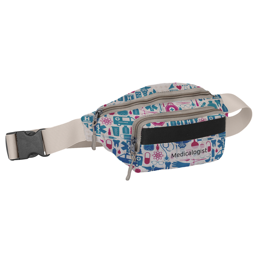 Sublimation Waist Bag w/ 2 Pockets 11x3x5 in