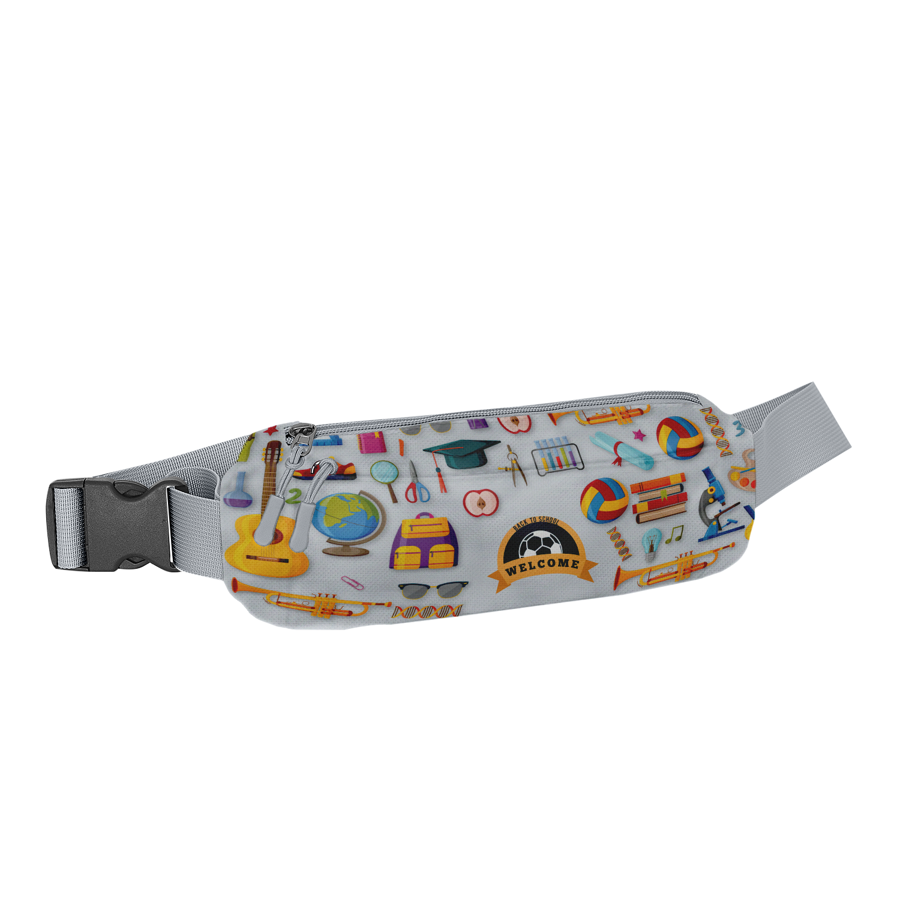 Sublimation Oval Running Belt w/ 2 Pockets 10.5x2.5x5 in