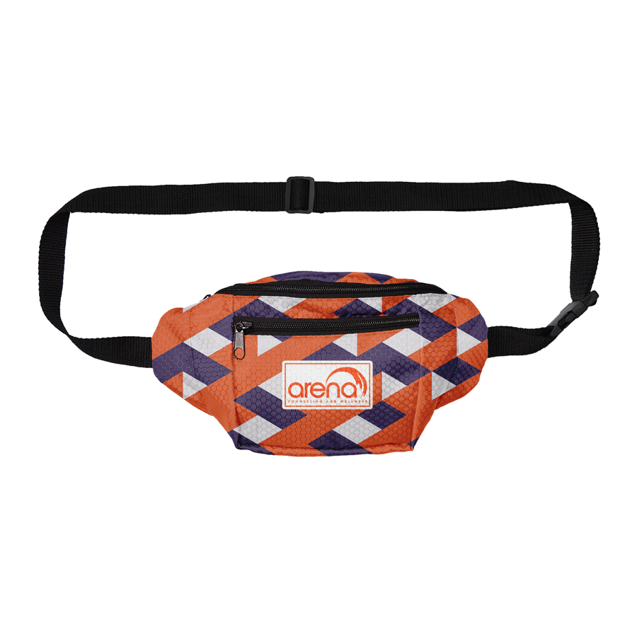 Sublimation Fanny Pack w/ 2 Pockets 11x2.5x5 in