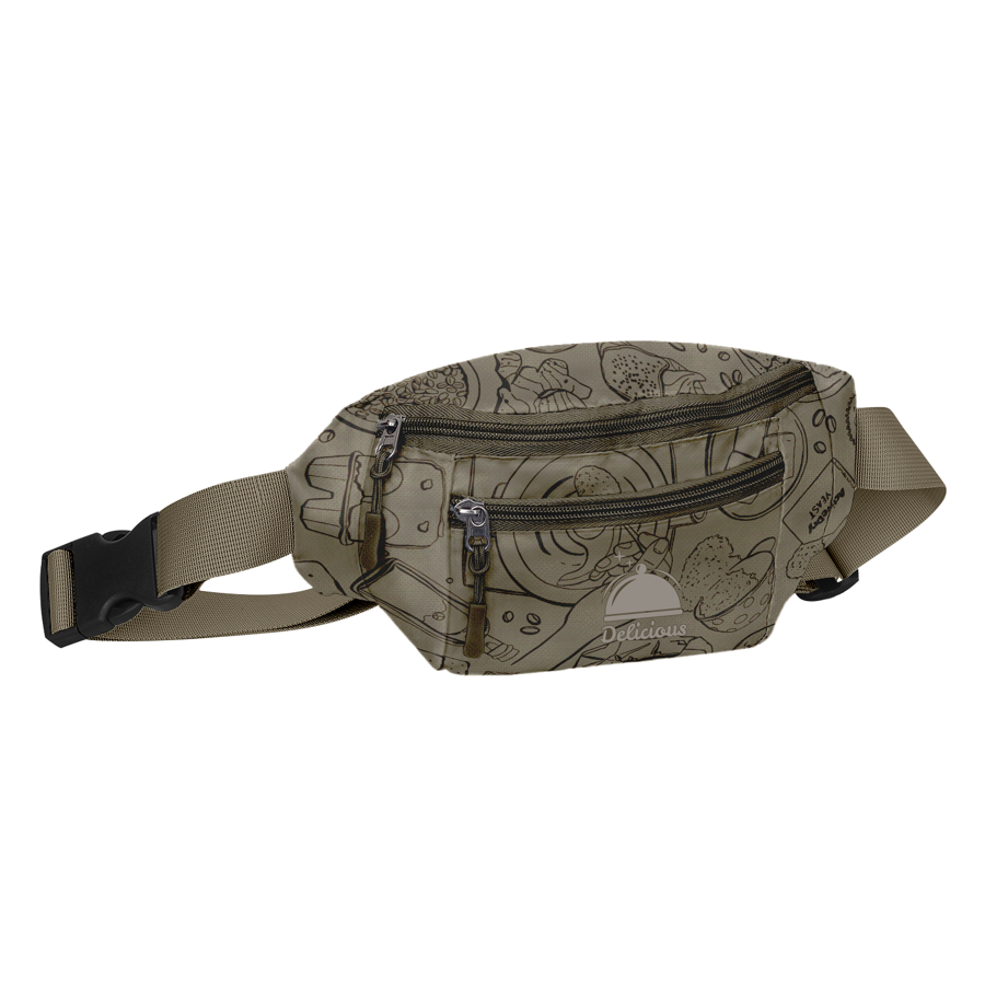 Sublimation Fanny Pack w/ 2 Pockets 11x2.5x5 in