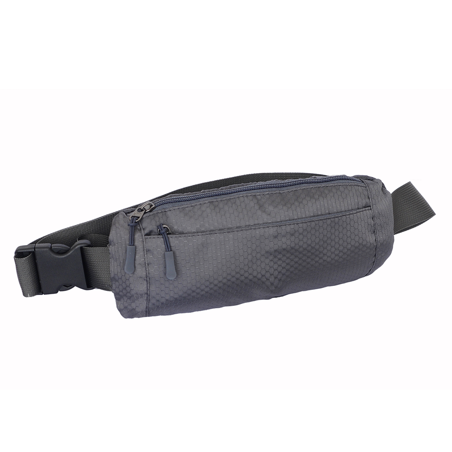 Oval Running Belt w/ 2 Pockets - Custom Logo 10.5x2.5x5 in