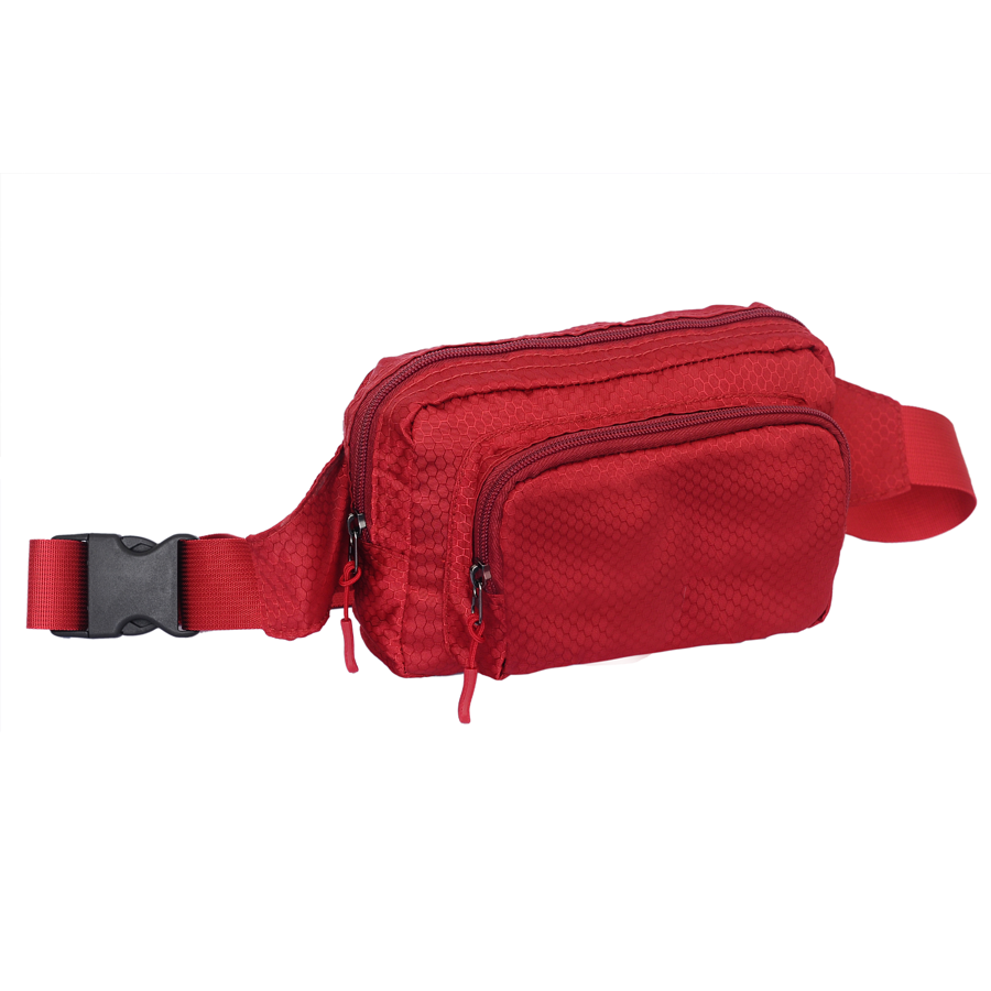 Rectangular Fanny Pack w/ 2 Pockets - Custom Logo 8.5x3.5x5.5 in