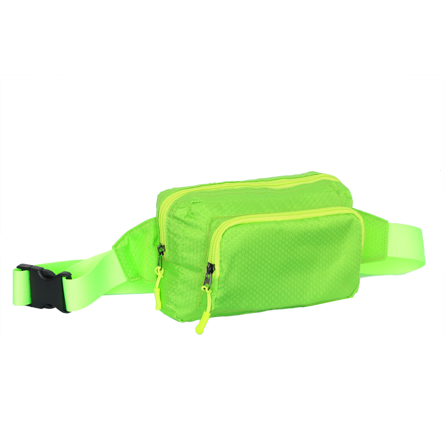 Rectangular Fanny Pack w/ 2 Pockets - Custom Logo 8.5x3.5x5.5 in