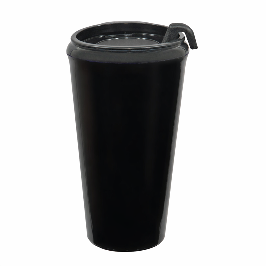16 Oz. Double Wall Insulated Travel Tumbler w/ Black Slider
