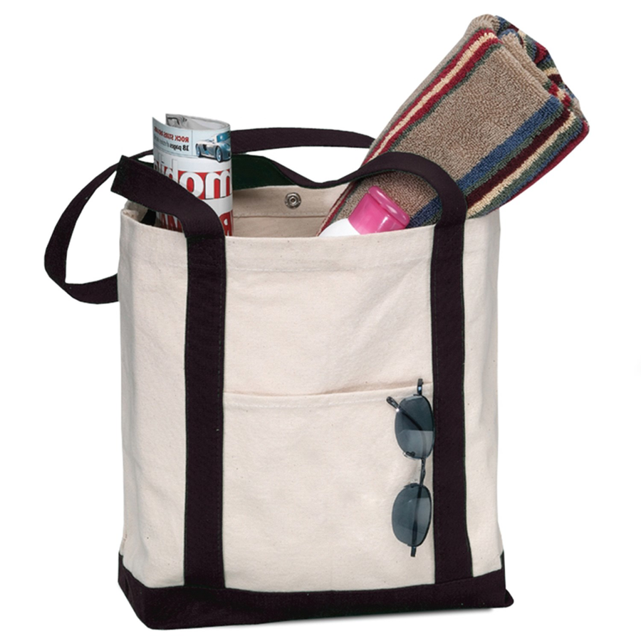 Heavy Duty 18 oz Cotton Canvas Boat Bag - 19.75"W x 13.25"H