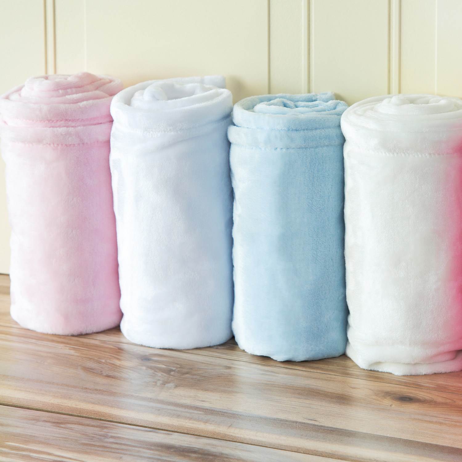 Satin Trim Tahoe Microfleece Baby Blanket 13