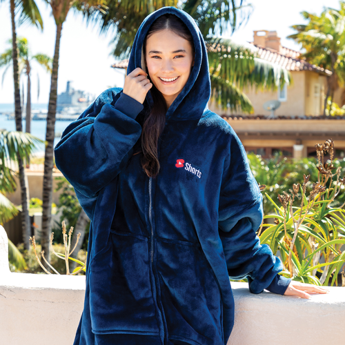 HZIP01 Oversized Lounge Zip Up Hoodie Product Detail