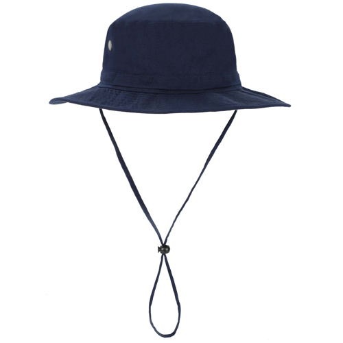 ハット somewherebutter Wave logo safari hat 4color BT24UAC003ALL 4th / Wave logo safari hat - navy - SOMEWHERE BUTTER.