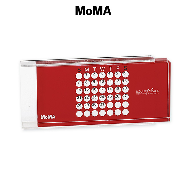 M-CL772BL MoMA Mini Acrylic Perpetual Calendar
