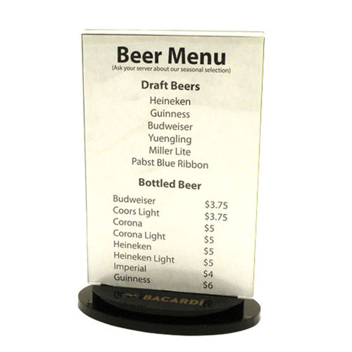 table tent menu holders page undefined