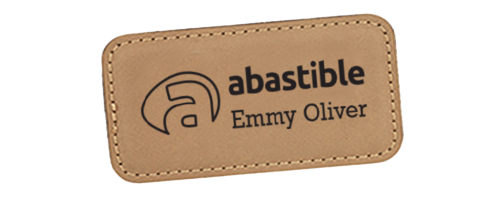 Leather Name Badge