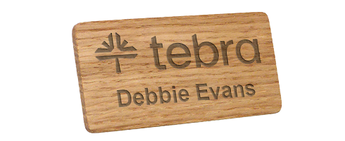 Engraved Wood Badges