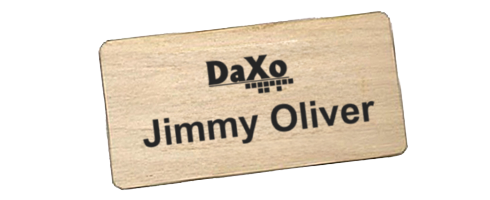 Printed Wood Badges