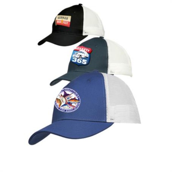 Cotton Mesh Baseball Caps w/ Custom Embroidery