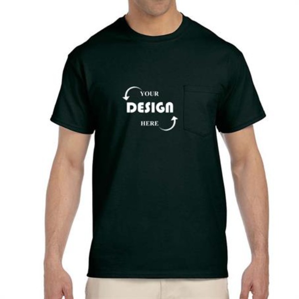 Custom Printed Gildan Ultra 6.1-oz. 100% Preshrunk Cotton Men's T-shirt w/ Pocket