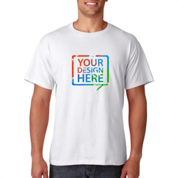 Full Color USA Decorated 5.0 oz 100% Preshrunk Cotton Fruit of the Loom T-Shirt