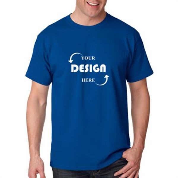 Hanes Tagless 6.1 oz. 100% Open End Preshrunk Cotton T-Shirt w/ Custom Imprint