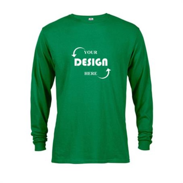 Delta Apparel 5.2 oz 100% Cotton Preshrunk Unisex Long Sleeve T-shirt