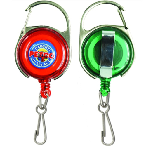 Transparent Carabiner Badge Reel w/ Full Color Logo