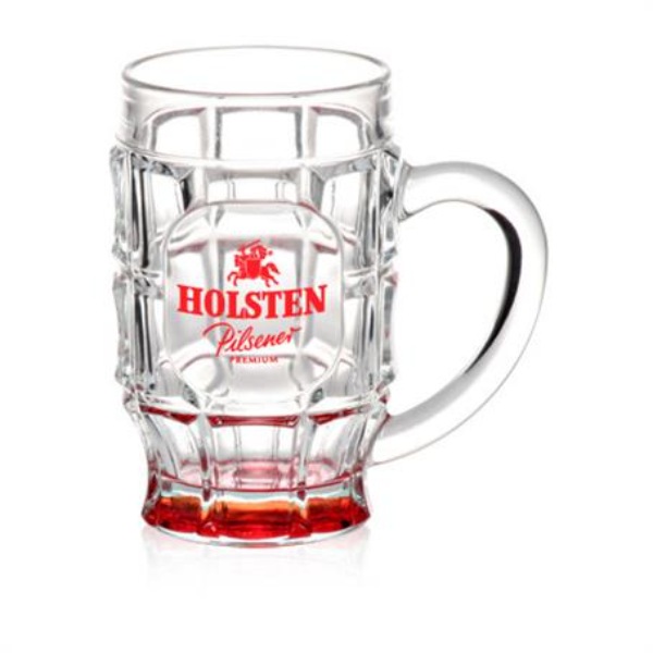 17.75 oz. Dimpled Custom Glass Mugs