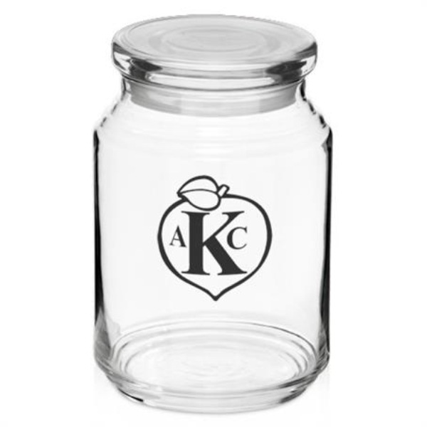 26 oz. ARC Flat Lid Candy Jars with colorful Lids