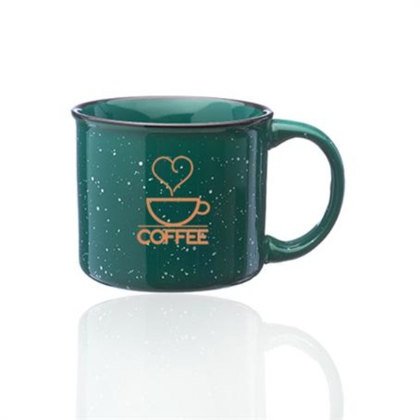 Ceramic Custom Campfire Coffee Mugs 13 Oz.