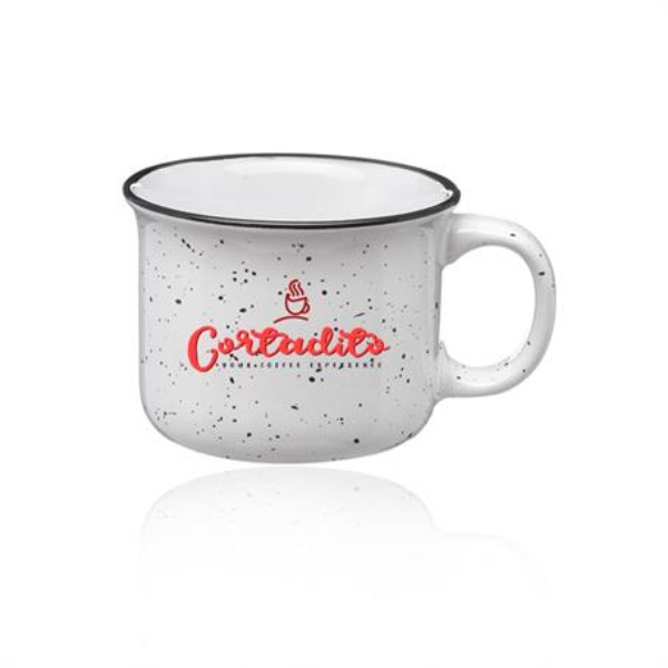 8 oz. Bijou Ceramic Campfire Custom Coffee Mugs
