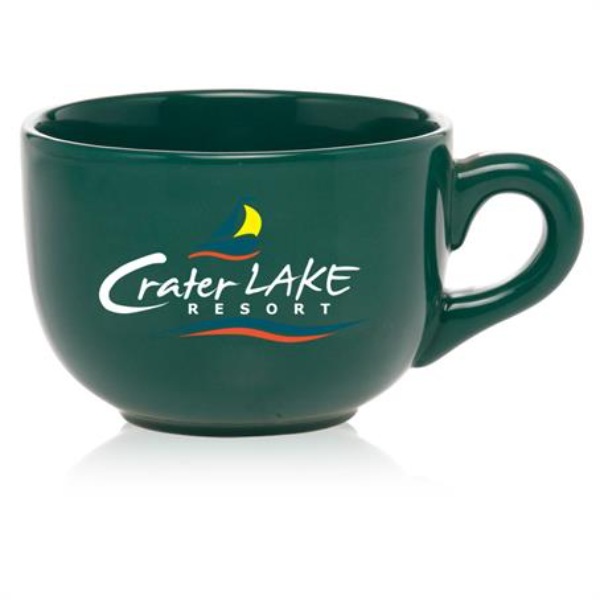 18 oz. Ceramic Cappuccino Custom Mugs