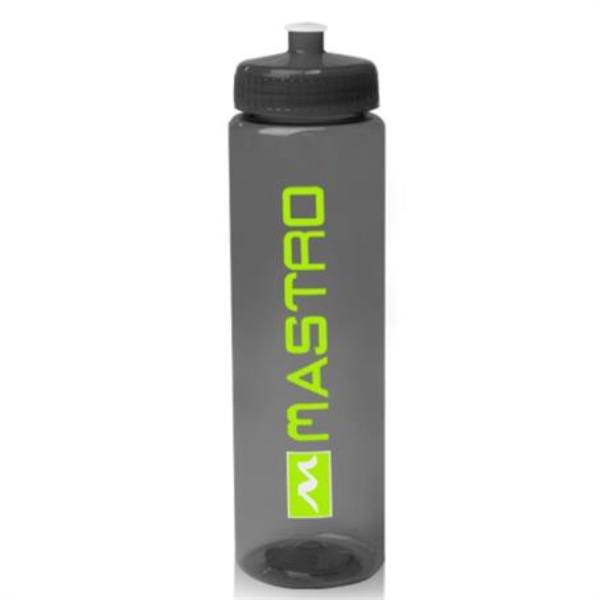 USA Made 32 Oz. PET Poly-Clear Plastic Custom Water Bottles