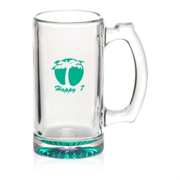 12 oz. Libbey Groomsmen Glass Mugs w/ Custom Print