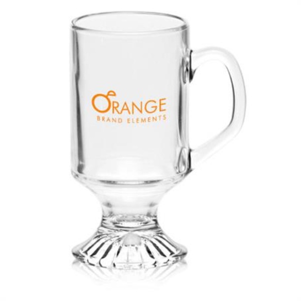 Custom 10 oz. ARC Footed Sports Glass Thick Base Mugs