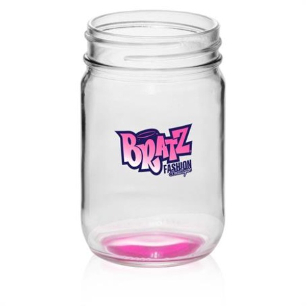 Custom 12 oz. Decorating Mason Jars Thick Glasses