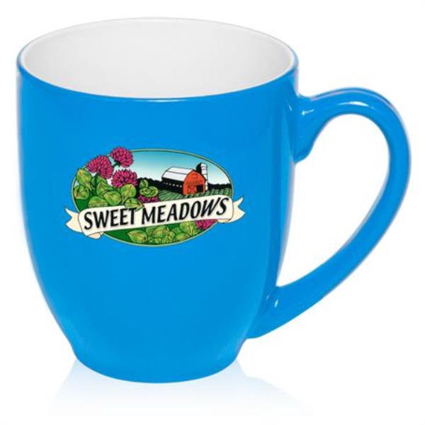 16 oz. Flourescent Bistro Custom Mugs