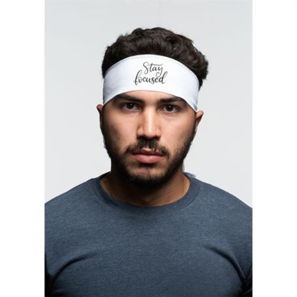 Tie Back Athletic Sports Headband w/ Custom Logo