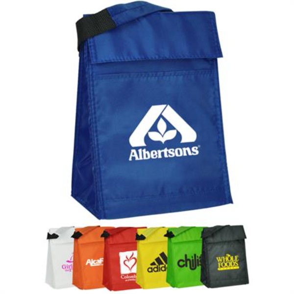 Insulated Velcro Closure Lunch Bags