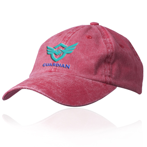 6 Panel Washed Cotton Unconstructed Caps w/ Custom Logo
