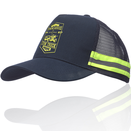 Glow in the Dark Structured Safety Reflective Caps w/ Custom Logo