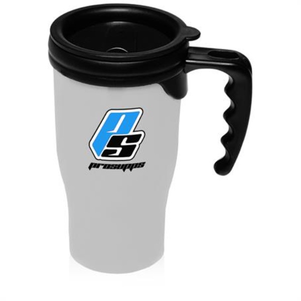 14 oz. Grab-n-Go Insulated Plastic Custom Travel Mugs