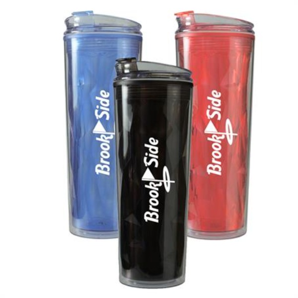 20 oz. Double Wall Custom Acrylic Tumblers with Color Matching Lids