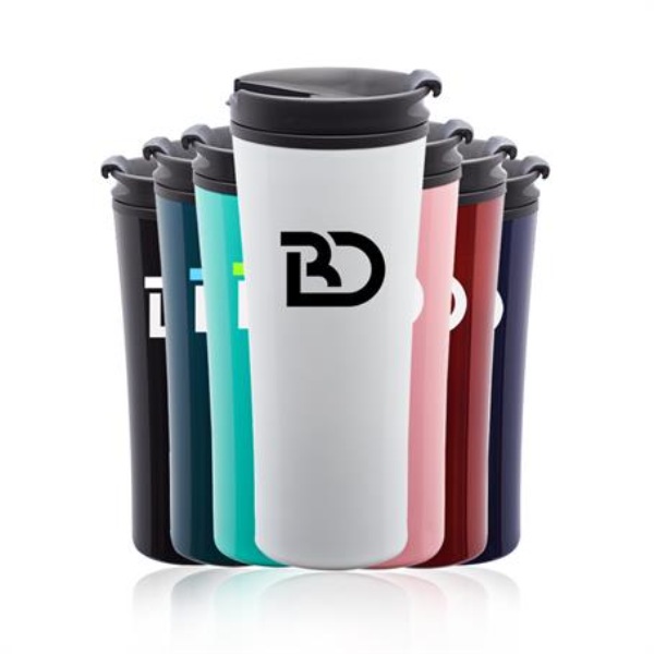 Custom 16 oz. Asana Travel Mugs with Silicone Seal