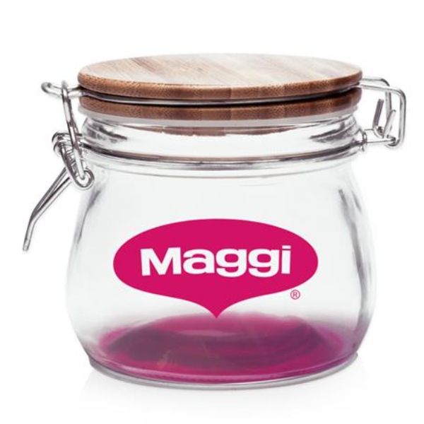16 oz Glass Candy Jars with Wire Wooden Lids